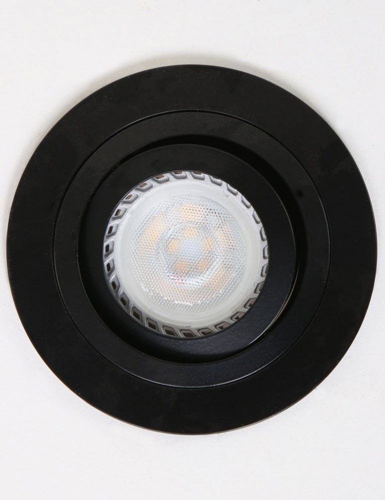 Spot Encastrable Noir Led Mexlite Round Lampesenligne Fr