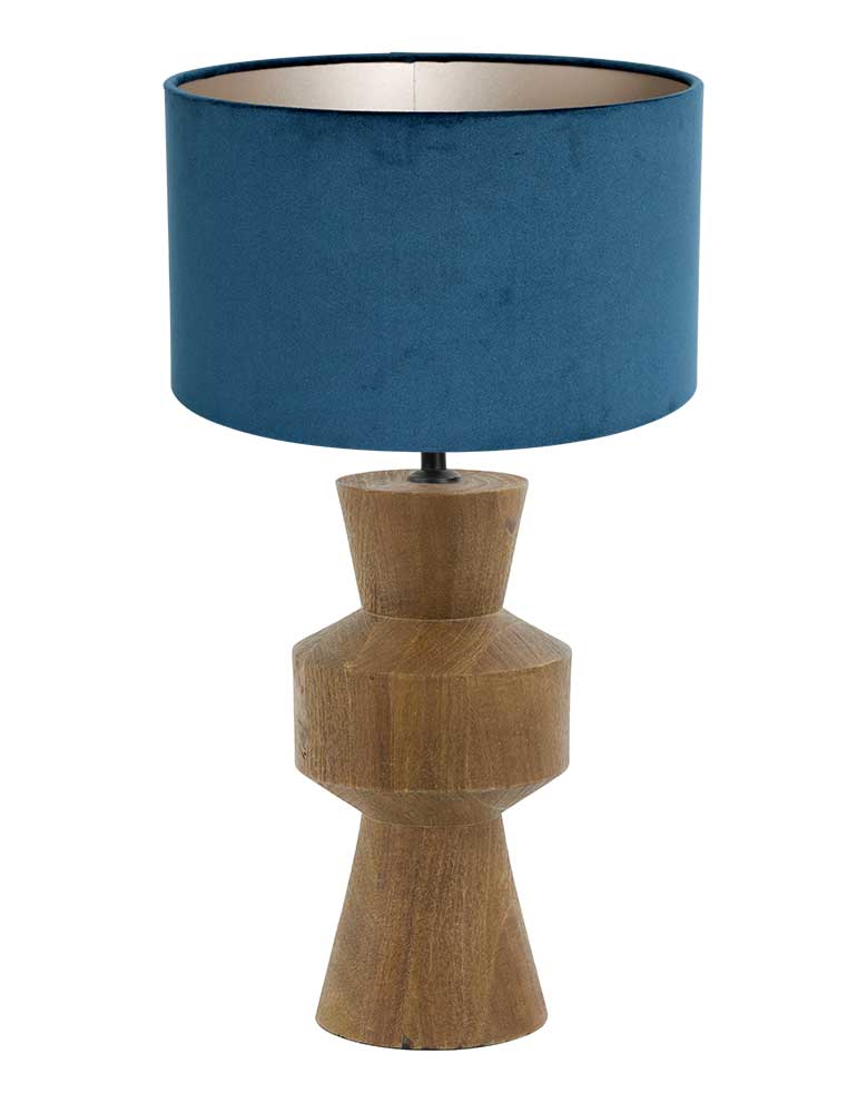 Lampe de chevet abat-jour de couleur bleue