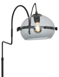 Lampadaire salon lampe articulée salon plafond washlight lampadaire or noir  avec interrupteur à pied, métal, réglable