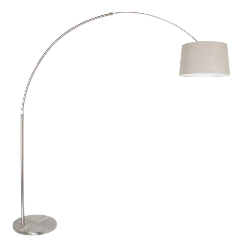 lampadaire-a-courbe-reglable-steinhauer-sparkled-light-acier-9676st