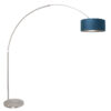 lampadaire-arrondi-avec-abat-jour-bleu-steinhauer-sparkled-light-transparent-8241st