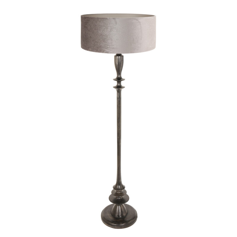 lampadaire-classique-argent-noir-steinhauer-bois-noirantique-et-argent-3776zw