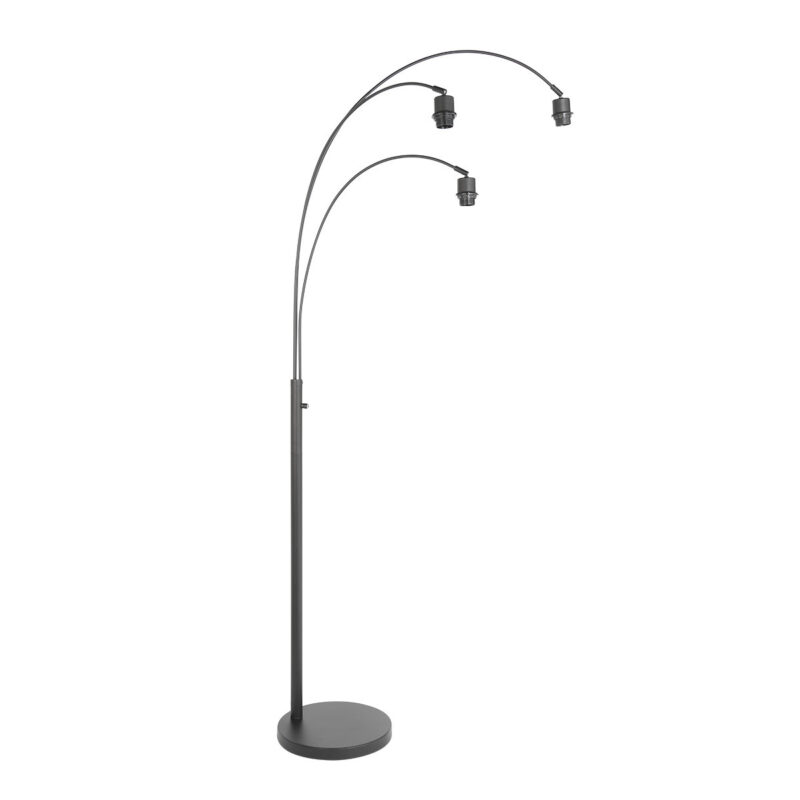 lampadaire-noir-a-trois-lumieres-steinhauer-sparkled-light-3829zw