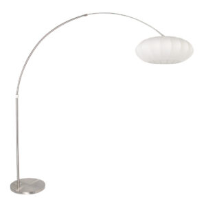 lampadaire-penche-moderne-acier-abat-jour-design-clair-steinhauer-sparkled-light-acier-et-opaque-3806st