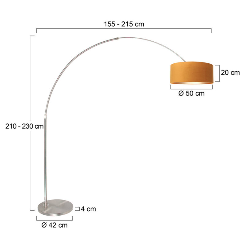 lampe-a-arc-a-abat-jour-cuivre-steinhauer-sparkled-light-orjaune-et-acier-8126st-6