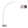 lampe-a-arc-acier-avec-abat-jour-argent-steinhauer-sparkled-light-opaque-et-noir-8125st