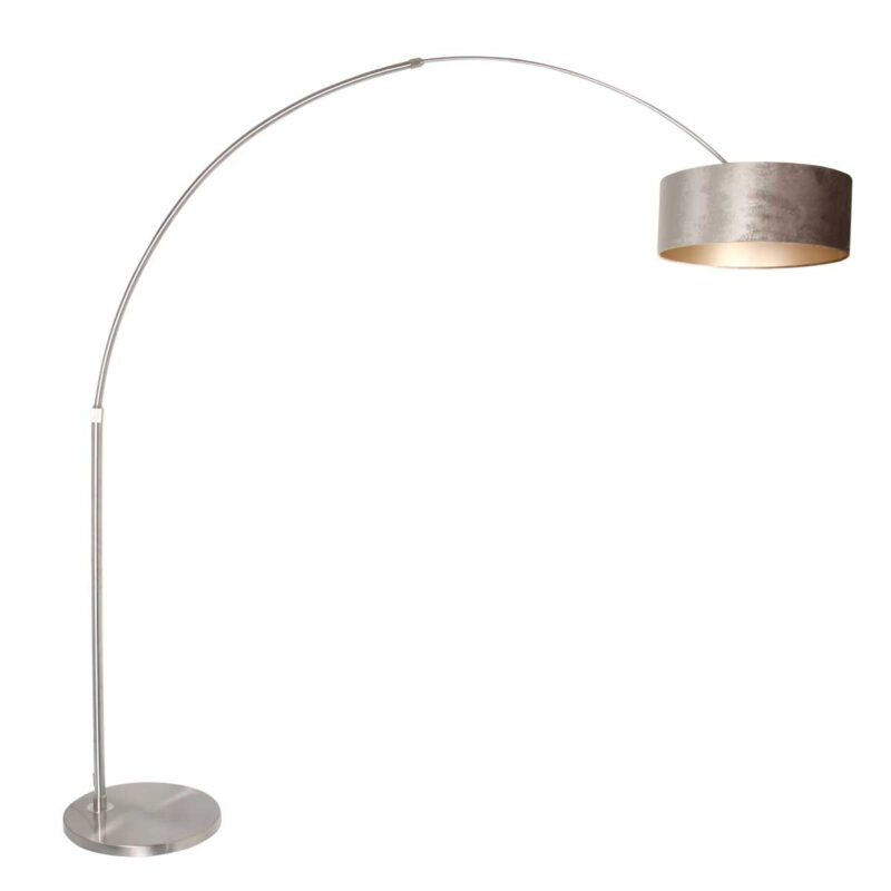 lampe-a-arc-acier-avec-abat-jour-argent-steinhauer-sparkled-light-opaque-et-noir-8125st-2