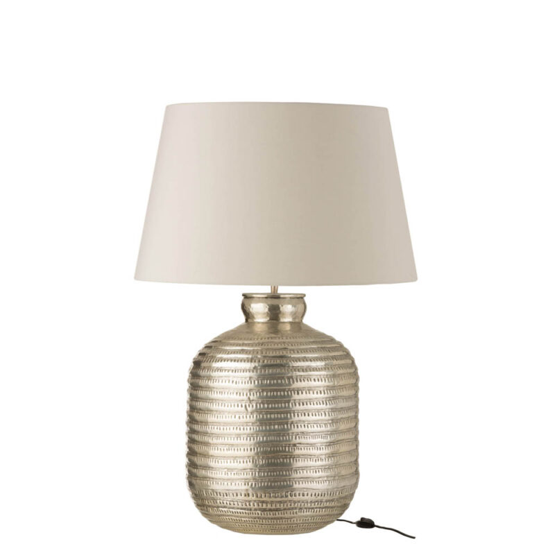 lampe-de-table-classique-argentee-et-blanche-jolipa-kato-3532-2