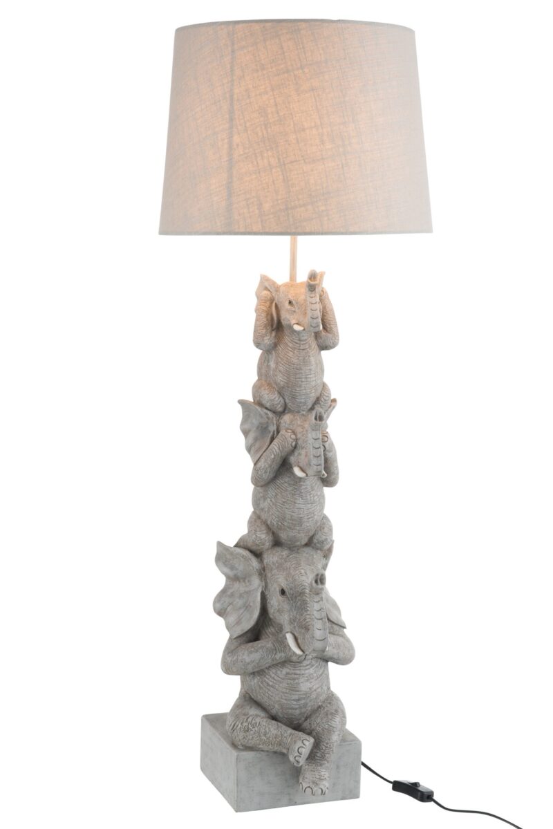 lampe-de-table-classique-grise-avec-elephants-jolipa-elephant-poly-86465-3