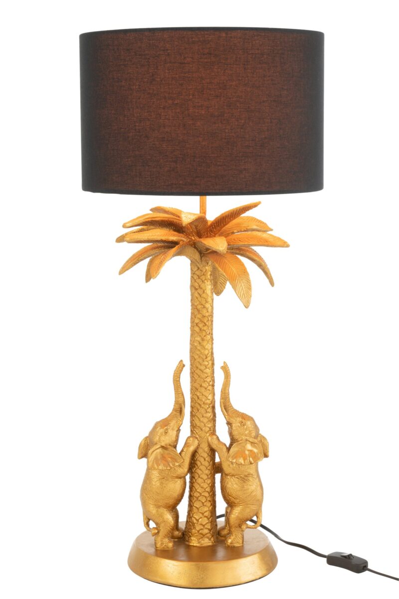 lampe-de-table-classique-or-et-noir-elephants-jolipa-palmtree-elephant-poly-35374-3