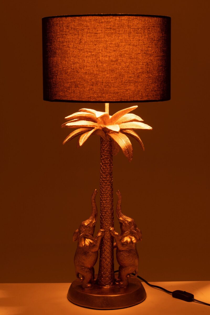 lampe-de-table-classique-or-et-noir-elephants-jolipa-palmtree-elephant-poly-35374-4