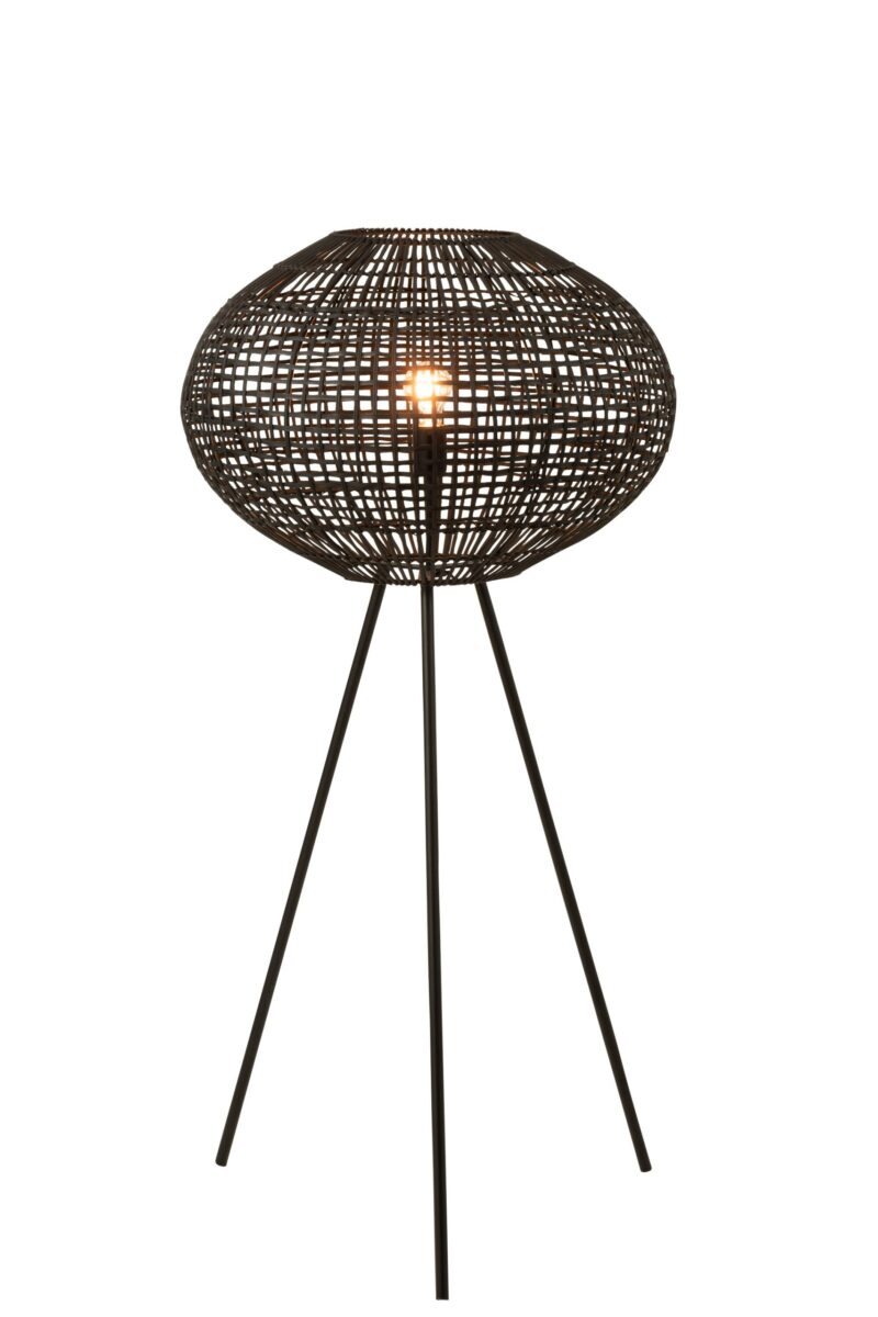 lampe-de-table-en-rotin-noir-sur-trepied-jolipa-jacky-13582-3