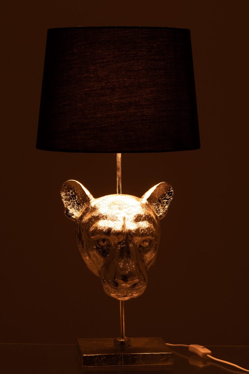 lampe-de-table-moderne-argent-et-noir-jolipa-leopard-poly-6456-5