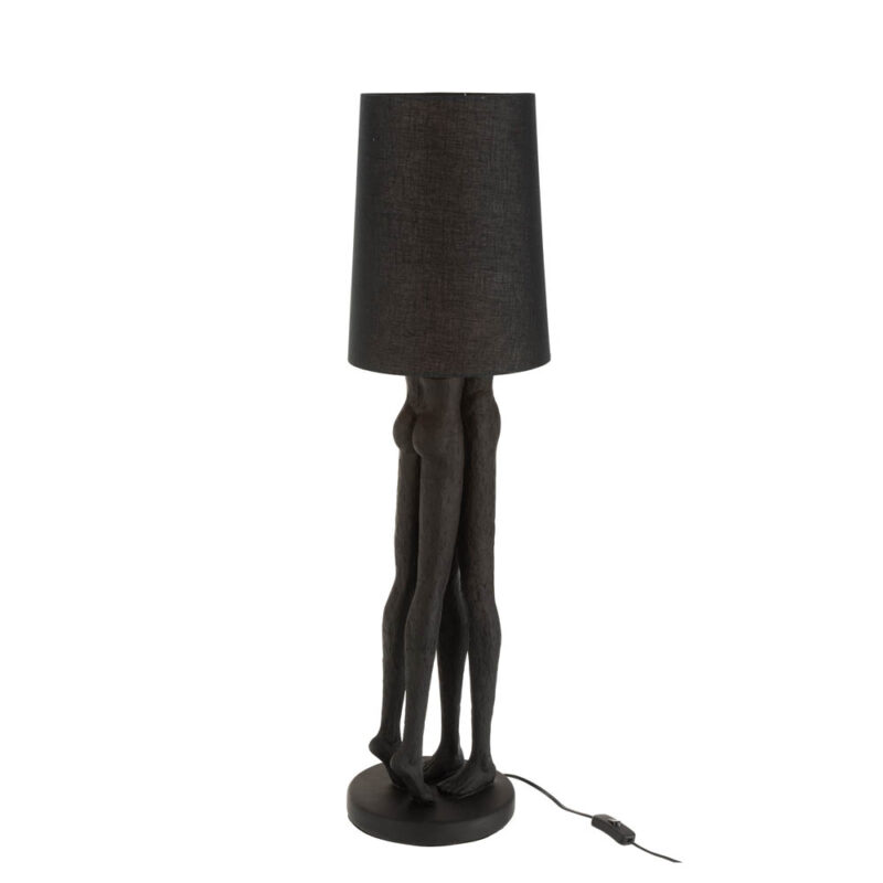 lampe-de-table-moderne-noire-avec-figures-humaines-jolipa-couple-resin-21552-2