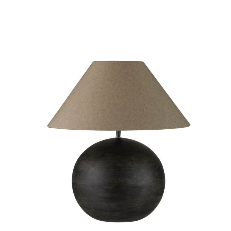 lampe-de-table-moderne-noire-et-beige-jolipa-mia-99008-2