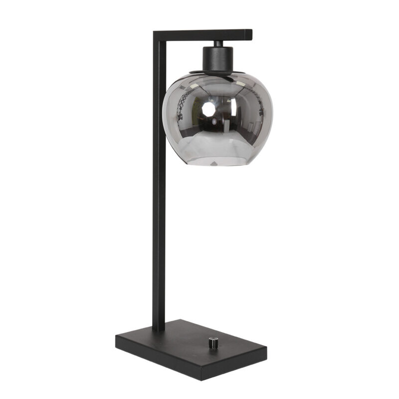 lampe-de-table-noire-et-verre-de-style-industriel-steinhauer-lotus-verre-fume-et-noir-3651zw-2
