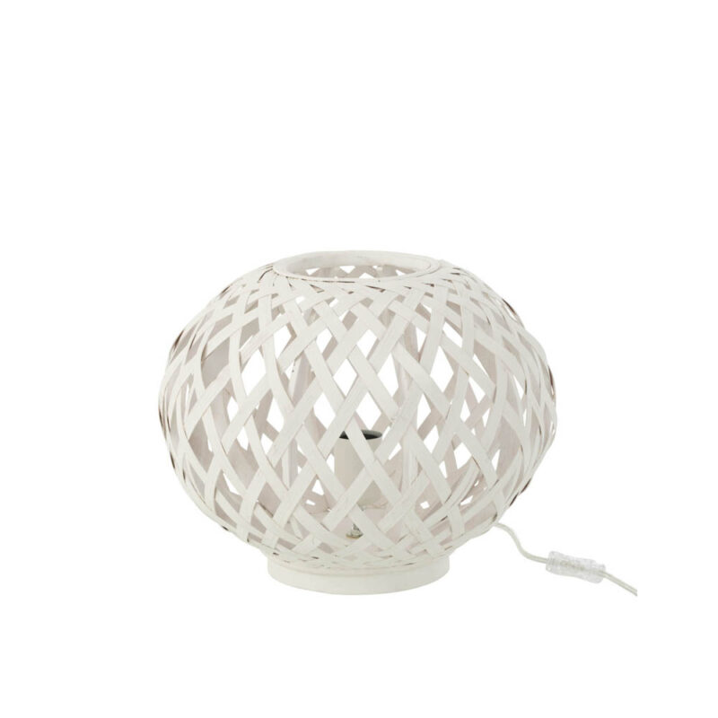 lampe-de-table-rustique-spherique-blanche-jolipa-rosa-25698-2