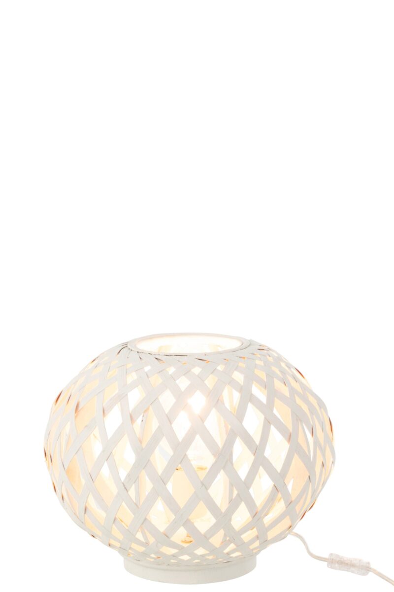 lampe-de-table-rustique-spherique-blanche-jolipa-rosa-25698-3