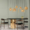 luminaire-dore-a-suspensions-spheriques-en-verre-opaque-steinhauer-bollique-laiton-et-noir-3799me