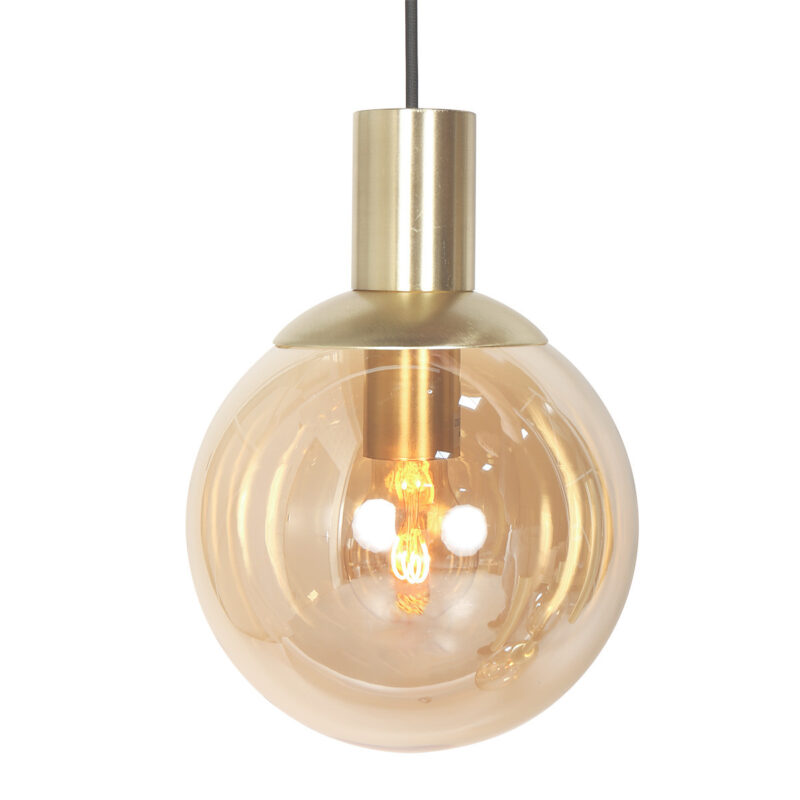 luminaire-dore-a-suspensions-spheriques-en-verre-opaque-steinhauer-bollique-laiton-et-noir-3799me-5