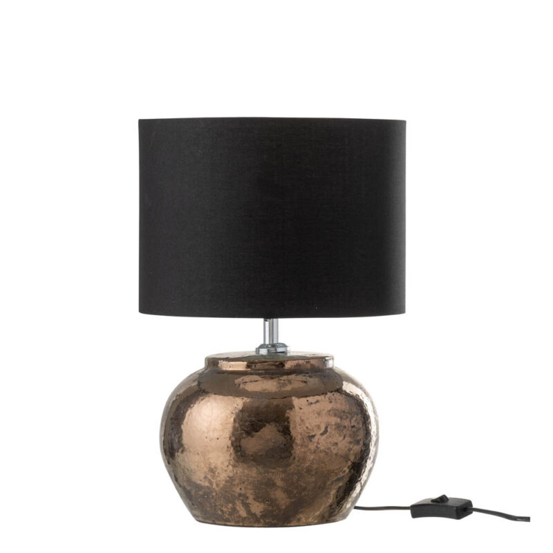 klassieke-koperen-tafellamp-met-zwart-jolipa-earthenware-96100-1