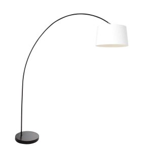 lampadaire-arc-moderne-et-noir-avec-abat-jour-blanc-mexlite-solva-3904zw
