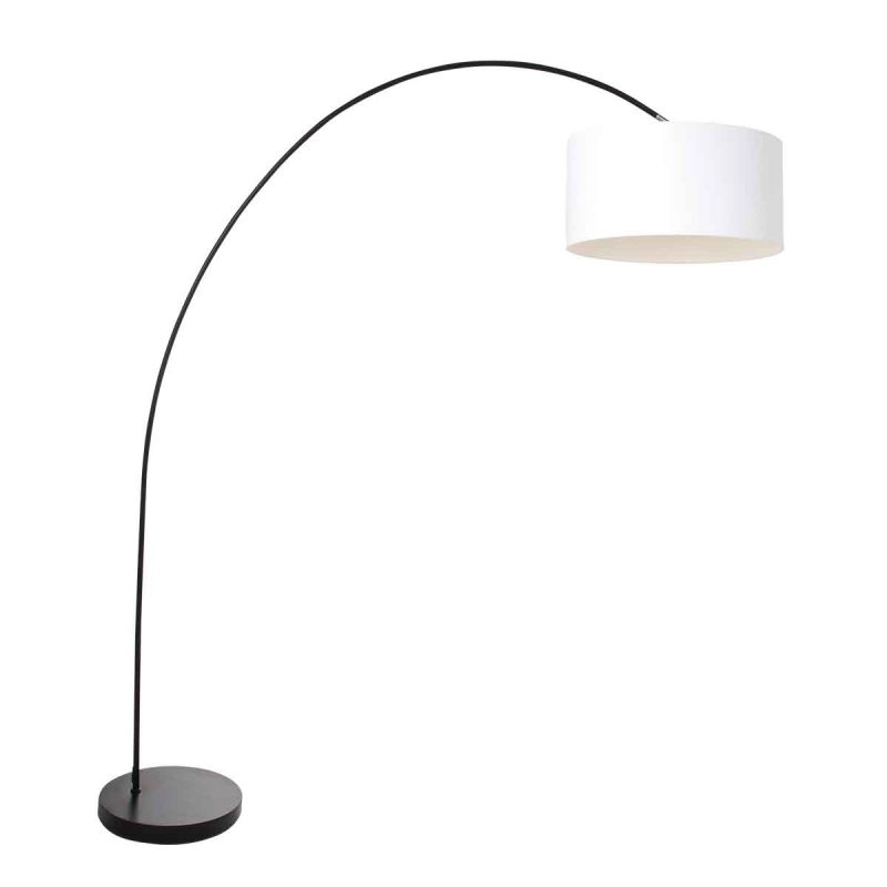 lampadaire-arc-moderne-noir-avec-abat-jour-blanc-mexlite-solva-3894zw