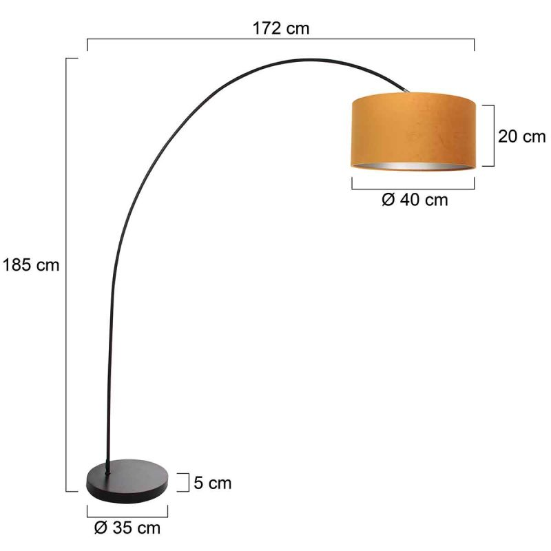 lampadaire-arc-moderne-noir-avec-abat-jour-orange-mexlite-solva-3896zw-5