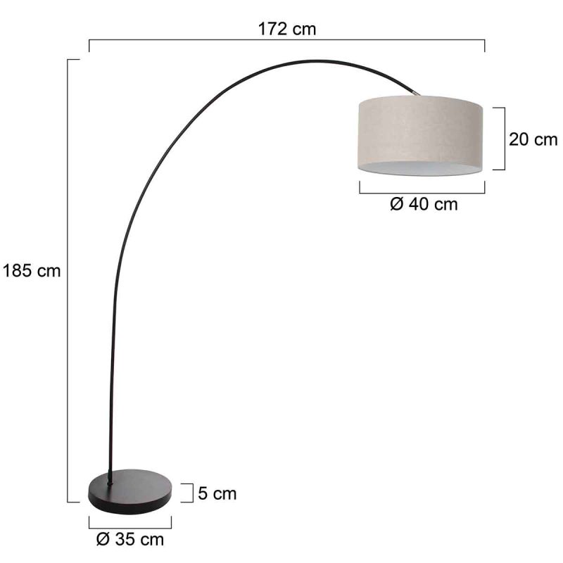 lampadaire-arc-noir-avec-abat-jour-gris-mexlite-solva-3898zw-5