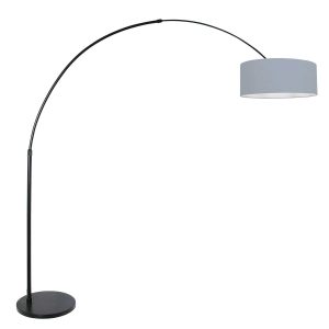 lampe-arc-moderne-noire-steinhauer-sparkled-light-3929zw