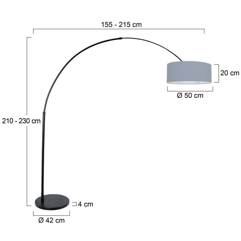 lampe-arc-moderne-noire-steinhauer-sparkled-light-3929zw-5