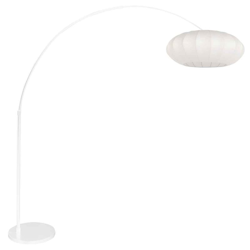 lampe-arc-scandinave-blanche-avec-abat-jour-en-lin-steinhauer-sparkled-light-4185w