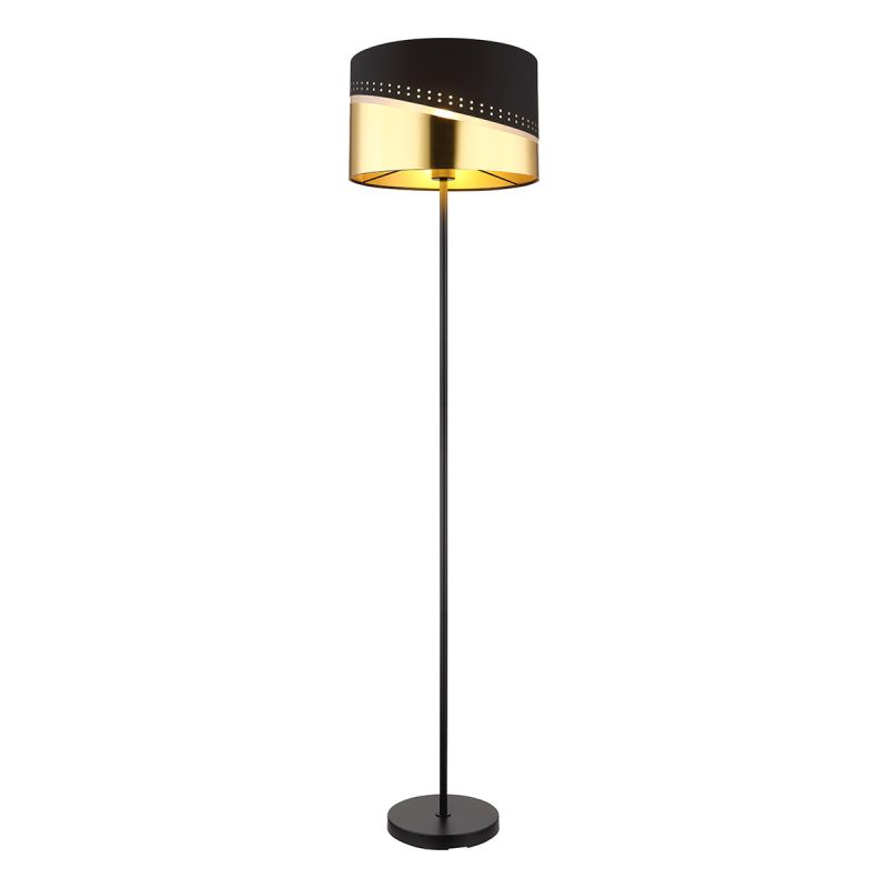 lampadaire-glamour-noir-avec-capot-doré-globo-or-54046s