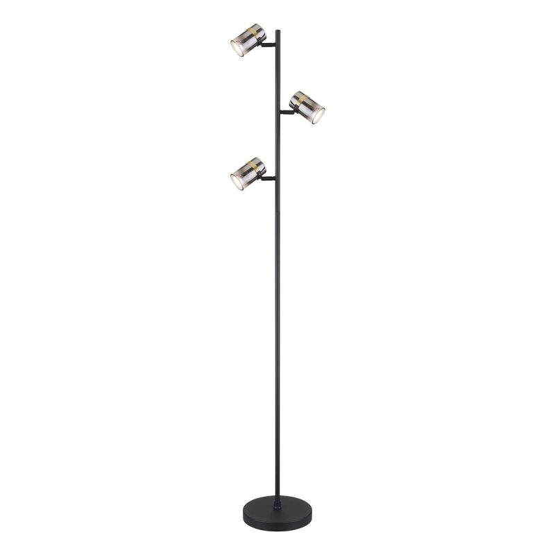 lampadaire-noir-3-spots-sur-tige-accent-doré-globo-trabby-57916s