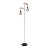 lampadaire-noir-métal/bois-à-2-abat-jours-diamant-globo-priska-54017-2s