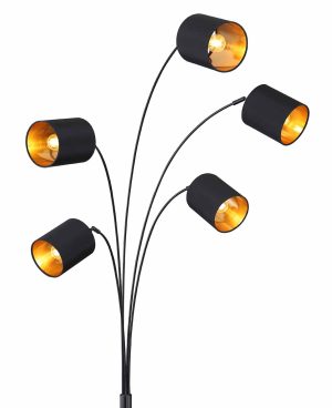 lampe-de-sol-design-5-lumieres-noire-globo-kaddy-58500-1