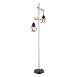 lampe-suspendue-rétro-noire-en-métal-globo-mina-153260s