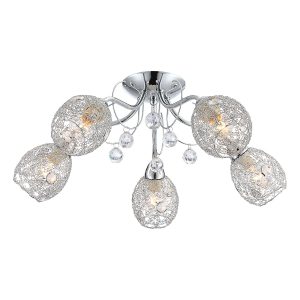 plafonnier-glamour-chrome-5-abat-jours-en-cristal-globo-kordula-56689-5