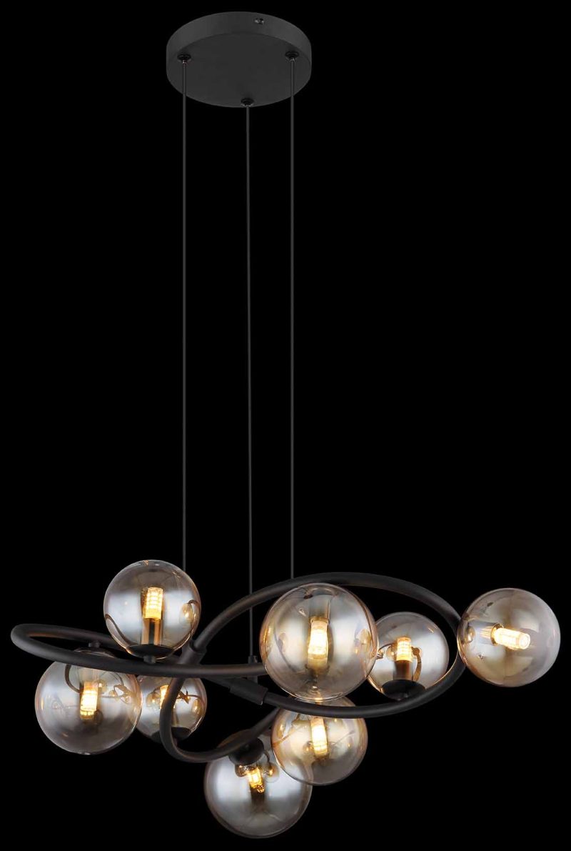 suspension-noire-8-boules-en-verre-dambre-tournees-globo-tuberius-56141-8h-2