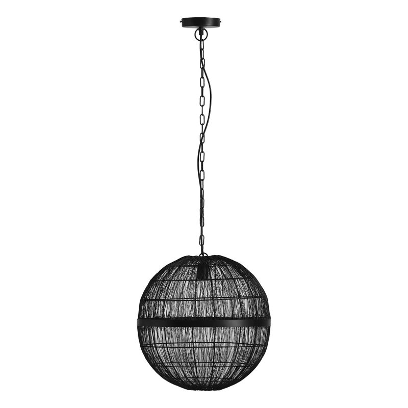 suspension-orientale-sphérique-en-métal-noir-globo-hermi-ii-14994h2