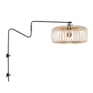 applique-murale-noire-avec-abat-jour-naturel-anne-light-&-home-linstrom-4154zw