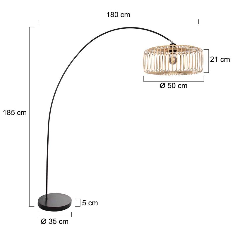 lampadaire-a-longue-arche-noire-avec-abat-jour-naturel-mexlite-solva-4156zw-5